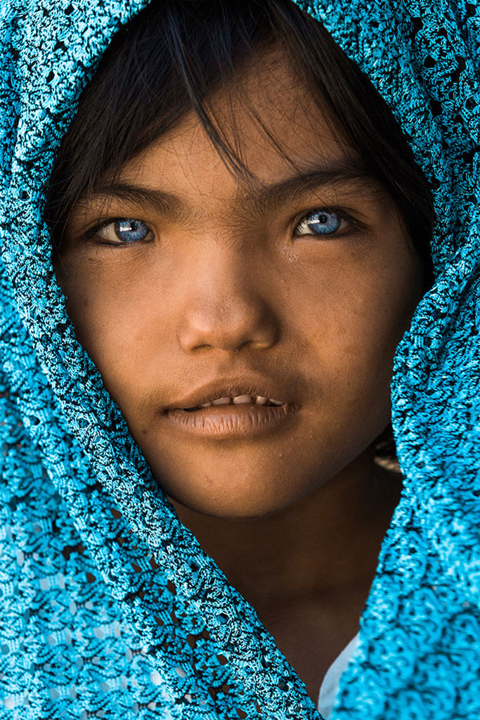 An Phuoc Fille aux yeux bleus portraits photo de Réhahn au Vietnam 