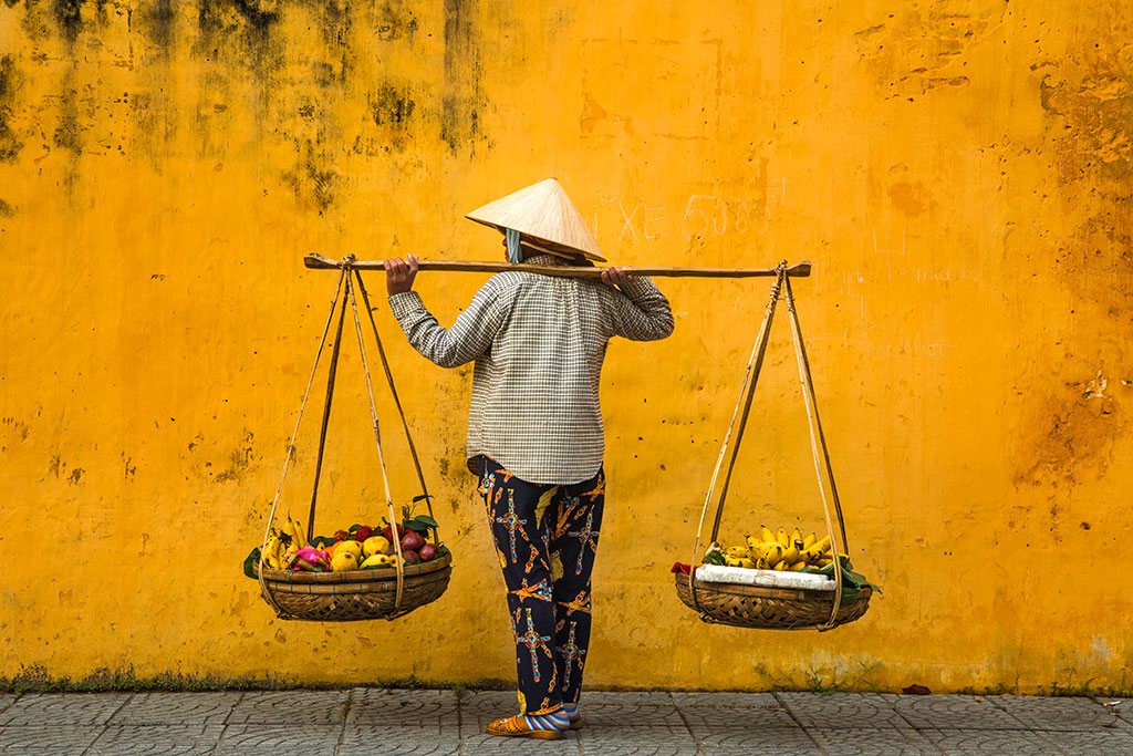 Photo d'équilibre de Réhahn - ville jaune à Hoi An au Vietnam 