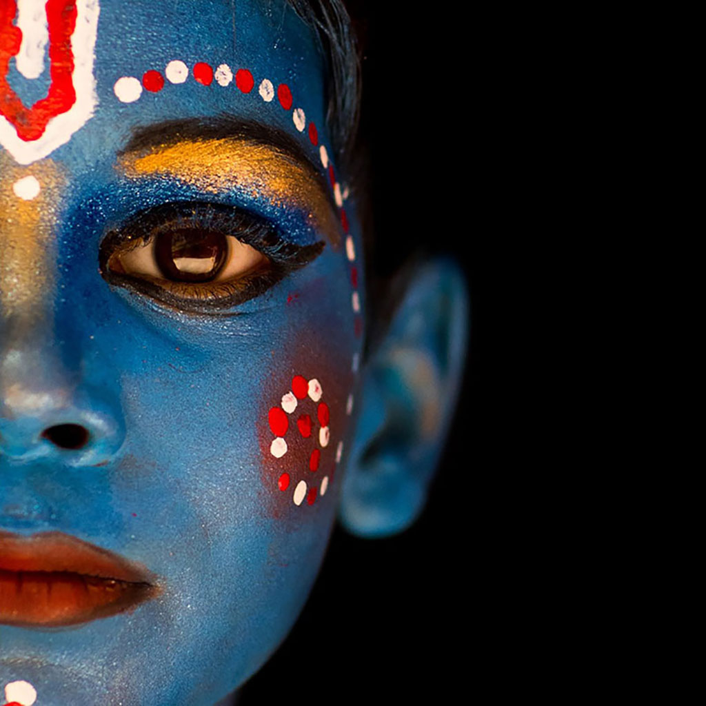 Portrait de Krishna III photographié par Réhahn en Inde