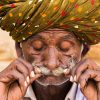 Portraits de moustaches photographiés par Réhahn en Inde