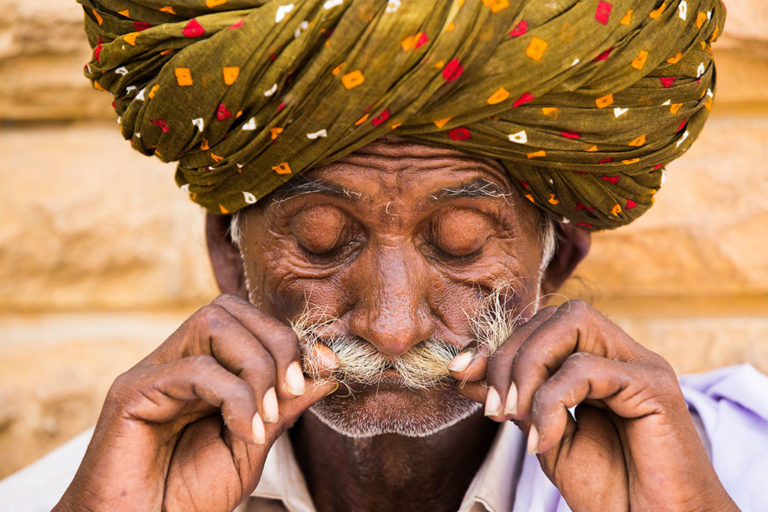 Moustache portraits photo by Réhahn in India