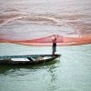 Photo chatoyante de Réhahn - filet de pêche à Hoi An au Vietnam