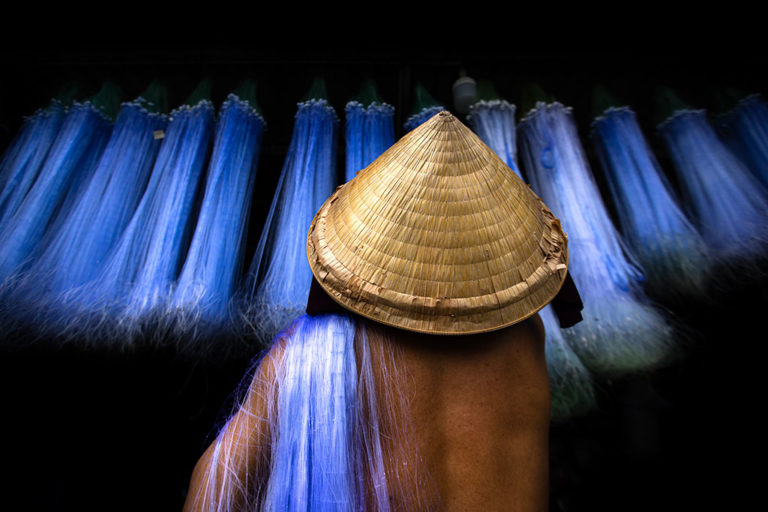 Rhythm II photo by Réhahn - fishing net in mekong delta vietnam