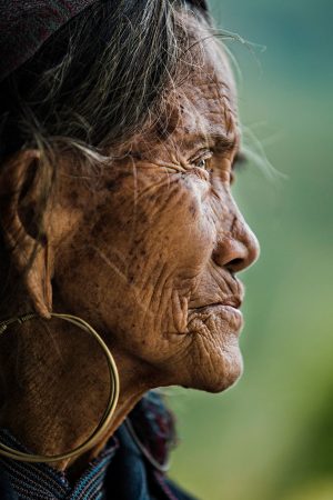 an old woman Hmong from Sapa - Vietnam